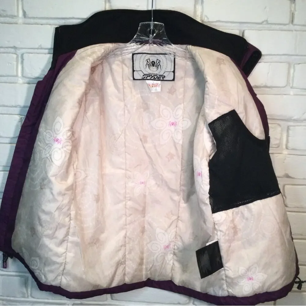 Spyder embroidered Purple Winter Jacket 12